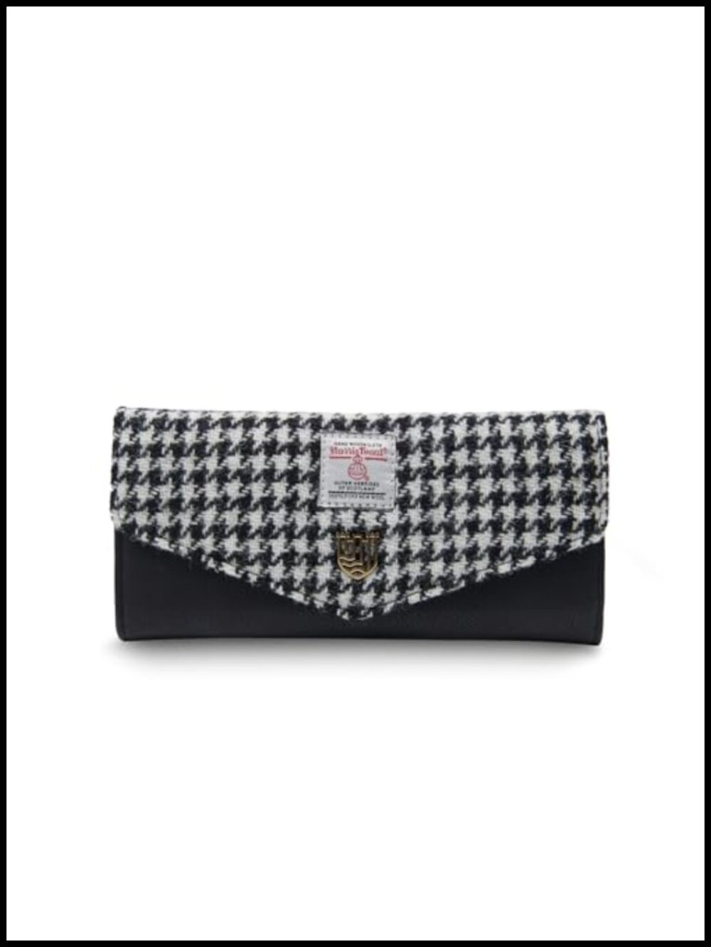 Genuine Harris Tweed Purse with Suede Exterior and PU Leather Interior